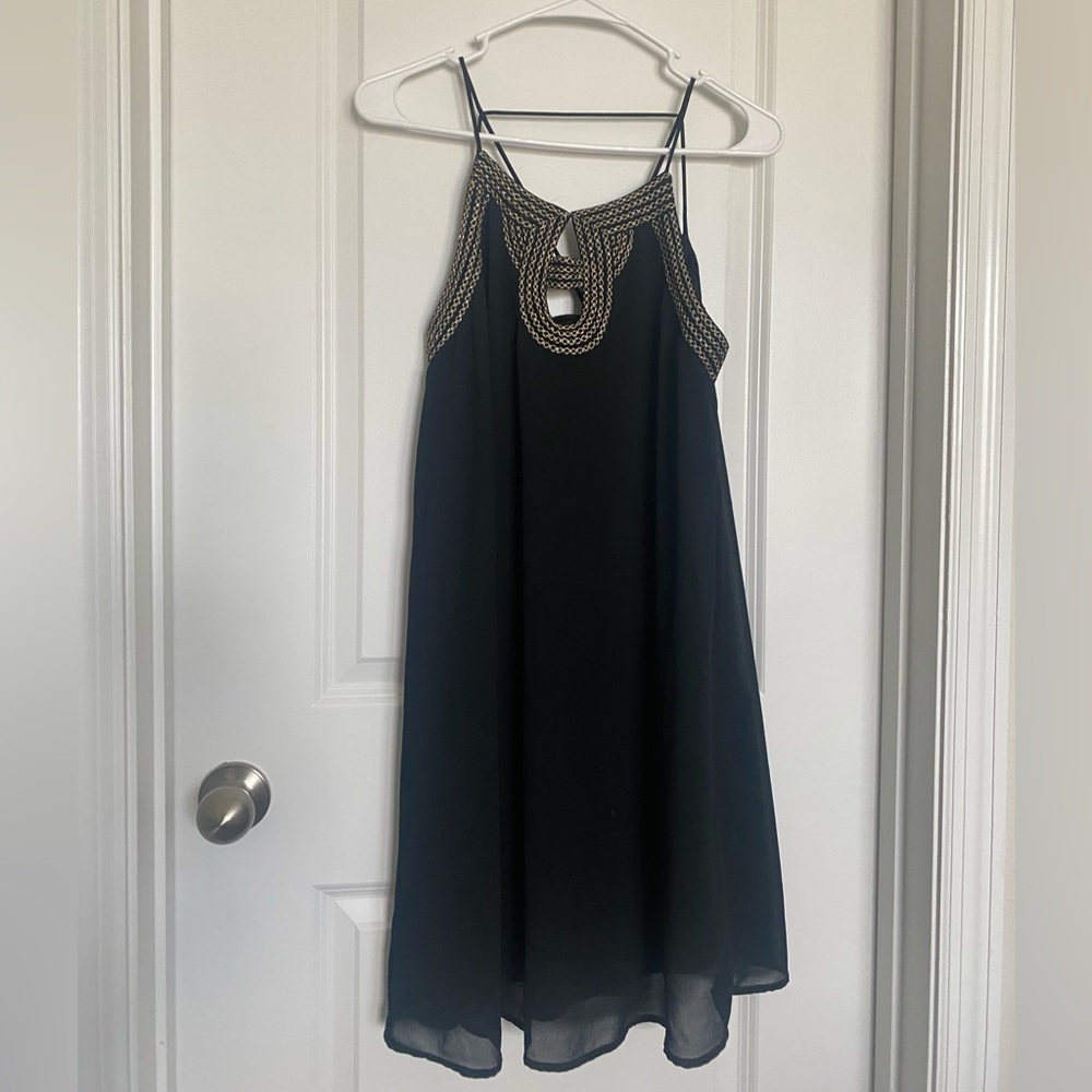 Fab’rik Black & Gold Swing Dress